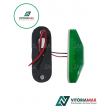 Kit 6 Lanternas Delimitadoras Led Verde Com Chicote Bivolt